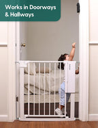 Babelio Smart Baby Gate with Auto-Unlock/Close, Pressure Mounted No Drill - Image 7