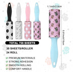 24 PCS Mini Lint Roller 720 Sheets Lint Rollers - Image 2