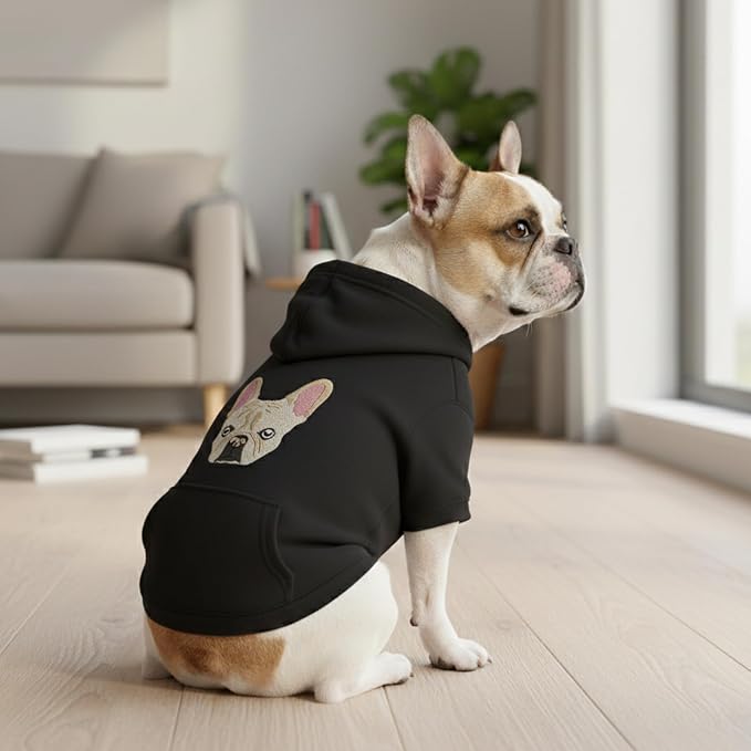 Personalized Dog Hoodie, Custom Embroidered Name Pet Hoodie, Warm Winter Outfit - Image 6