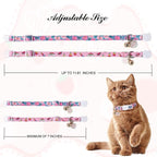 Unique Style Paws Pink Cat Collar, Breakaway Cat Collar - Image 2