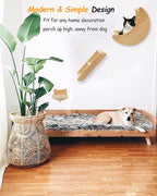 Cat Shelf for Wall Hammock Climbing Shelves and Perches Solid Wood Cat Steps - Image 7