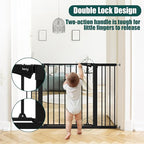 keny 29.7"-46" Baby Gate for Stairs, Auto Close Dog Gates for Doorways - Image 2