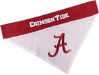 Pets First Collegiate Pet Accessories, Reversible Bandana, Alabama Crimson Tide by PETSFIRST