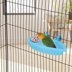 Hypeety Bird Bath with Mirror Portable Bird Bath Bird Bathroom - Image 6