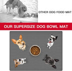 48" x 32" Largest Pet Food Mat, XXXL Silicone Dog Mats - Image 6