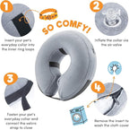 BENCMATE Inflatable Dog Cone Collar Alternative, Soft Dog Cone - Image 2