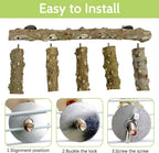 BNOSDM Natural Wood Bird Ladder Perch 6Pcs Parrot Stand Branches Climbing - Image 6