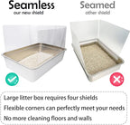 9PCS Cat Litter Box Pee Shields, Transparent Easy Clean Splash Guard - Image 5