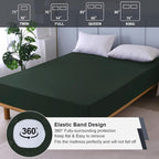 King Mattress Protector Waterproof, Fitted Sheet Style Breathable Mattress Cover - Image 5