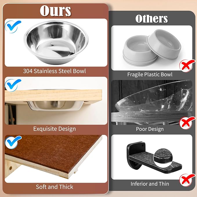 Calmbee Cat Wall Shelves, Cat Wall Furniture 70" Cat Bridge Wall Mount Cat - Image 7