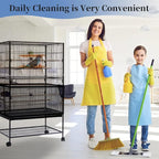 Daoeny Large Bird Cage Cover, Bird Cage Seed Catcher, Adjustable Soft Airy - Image 7