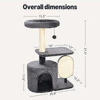 Amazon Basics Cat Tree Tower, Solid Steel Frame - Image 6