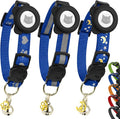 Cat Collar with AirTag Holders, Reflective Breakaway Safety Collars, Bells and by BemixPets