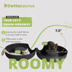 CATTASAURUS Peekaboo Cat Cave for Multiple & Large Cats Up to 30-45 Lbs - Image 6