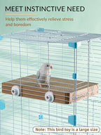 12.3 Inch Paper Bird Toys, Bird Platform, Parrot Toy, Help Birds Clean Beak - Image 3