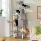 70.8" Tall Cat Tree for Indoor Cats Large Adult, and Sisal Scratching Posts by MUTTROS