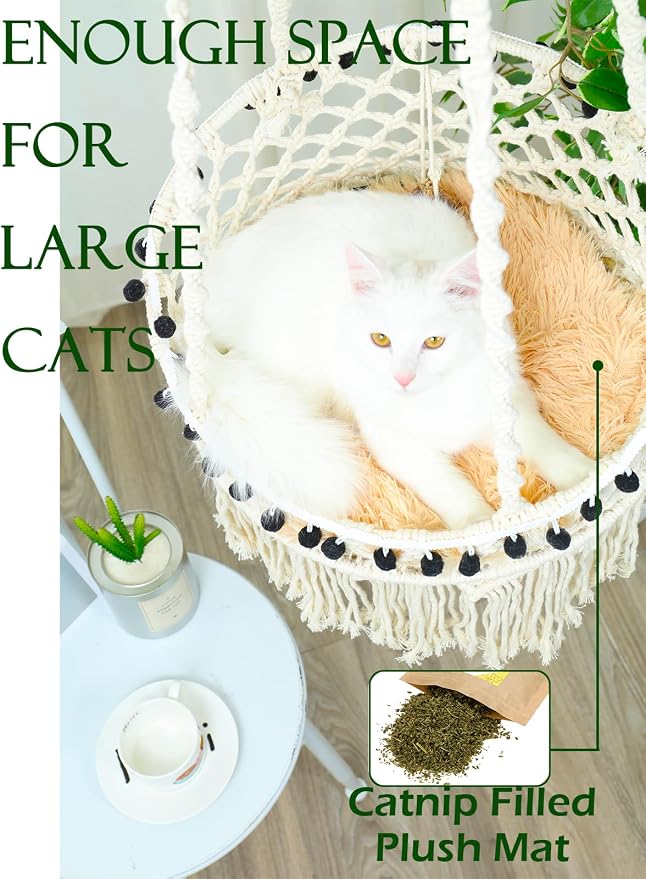 KARCEEY Macrame Cat Hammock - Image 4