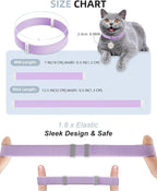 Cat Collar with Bell, Stretch Elastic Quick Release, Non Breakaway Lightweight - Image 8