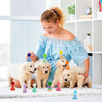 Hxezoc 10 Pcs Mini Birthday Party Hats Colorful Cone Felt Hats - Image 5