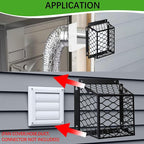 Dryer Vent Cover Guard, Dryer Vent Bird Guard Cagefor Most 3" to 4" Exhaust Fan - Image 4