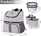 BAGLHER Pet Travel Bag, Double-Layer Pet Supplies Backpack, Pet Travel Backpack - Image 4