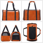 Fashion Leather Dog Carrier Cat Carrier Airline Approved Pet Carrier - Image 3