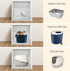 unipaws Tall Cat Litter Box Enclosure - Image 6