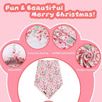 Christmas Dog Bandana–Adorable Happy Snowman Triangle Scarf - Image 2