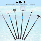 AquaMiracle 6 in 1 Aquarium Cleaning Tool Kit Fish Tank Cleaning Kit - Image 2