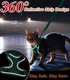 Cat Harness and Leash for Walking Escape Proof Soft Adjustable Cat Leash - Image 6