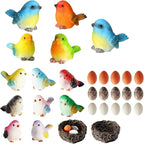 Jetec 30 Pieces Garden Accessories Bird Decorative Figurines Miniature Bird by Jetec