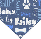 Personalized Dog Bandanas Custom Neckwear Name Button Anti-loosening Dog Scarf - Image 2