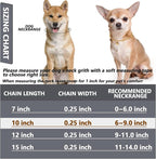 HOWWFALY Dog Collar and Cat Chain Necklace Stainless Steel Adjustable 18K Gold - Image 3
