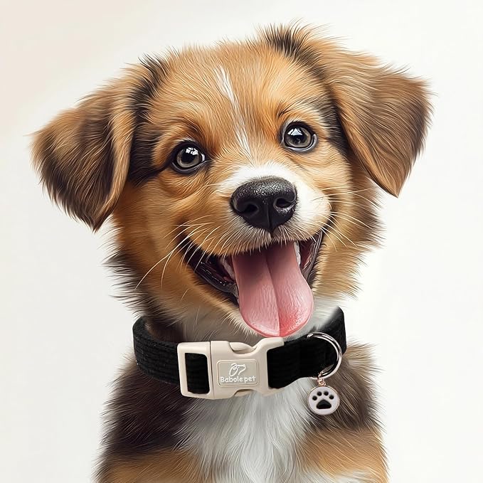 Cute Corduroy Dog Collar - Image 2