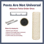 TRIXIE Replacement Sisal Post for Cat Scratching Posts, Backup Scratcher for - Image 4