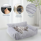 Cute Cat Couch Bed for Indoor Cats, Fluffy Pet Cat Sofa - Image 7