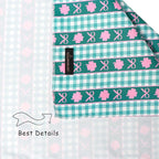 ARING PET St Patrick's Day Dog Bandana, Cute Green Grid Pink Clover Shamrocks - Image 5