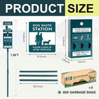 Qinyoung Dog Waste Station - Image 2