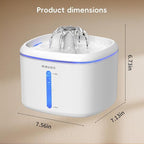 Cat Water Fountain, 2.5L/84oz Pet Cat Fountain – Ultra Quiet Upgraded Automatic - Image 8