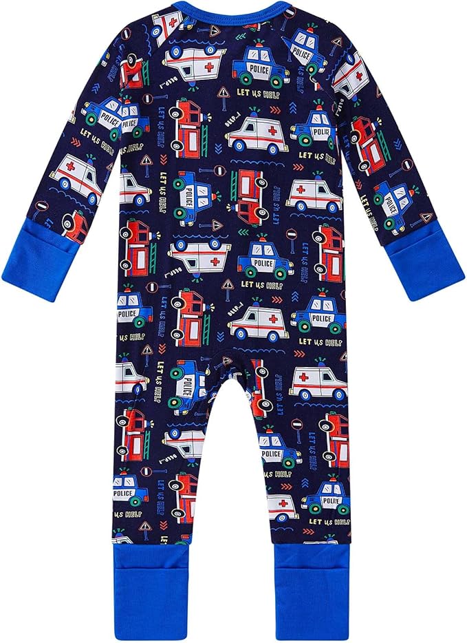 pureborn Baby Infant Boys Girls Sleeper Snug Fit Viscose from Bamboo Pajamas - Image 2