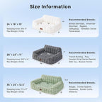 Dog Couch Bed - Fluffy Dog Sofa, Large Orthopedic Pet Sofa Bed - Image 2