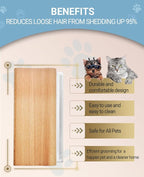 Dog Brush for Shedding | Pet Hair Removal Tool, Cat Grooming Supplies, - Image 5