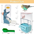 BNOSDM Automatic Bird Feeder Water Dispenser Set No Mess Bird Cage Feeders - Image 8