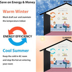 Reversible Wide Magnetic Thermal Insulated Door Curtain - Image 2