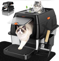 Extra Large Stainless Steel Litter Box by Unknown