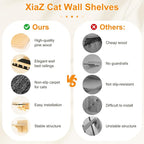 XiaZ Cat Wall Shelves, Cat Wide Climber Shelf - Image 2