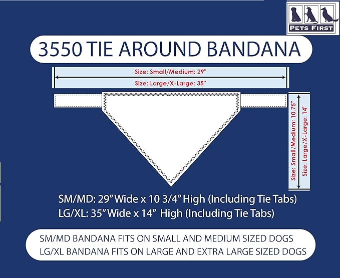 Pets First NFL Indianapolis Colts TIE Bandana, Small/Medium. Dog Bandana Scarf - Image 6