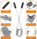 Heavy Duty Pooper Scooper 38" Stainless Steel Long Handle Dog Pooper Scooper - Image 2