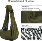 PETLOFT Reversible Dog Cat Sling Carrier, Small Dog Carrier, Adjustable Dog - Image 3
