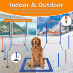 Premium Dog Agility Equipment Set Outdoor Indoor Game, Tire Jump + Hurdle Jump - Image 4